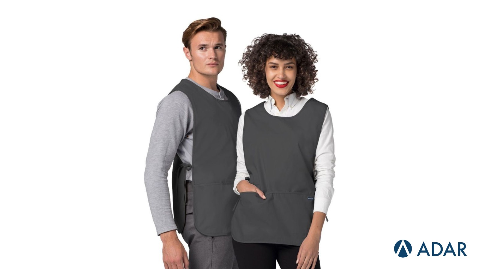 Pewter Uniforms for Unisex Medical Apron by Adar Uniforms